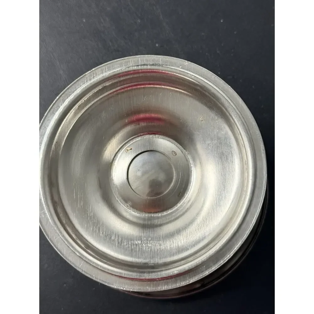 Set of 6 Vintage Italian Stainless Steel Shrimp Cocktail Servers